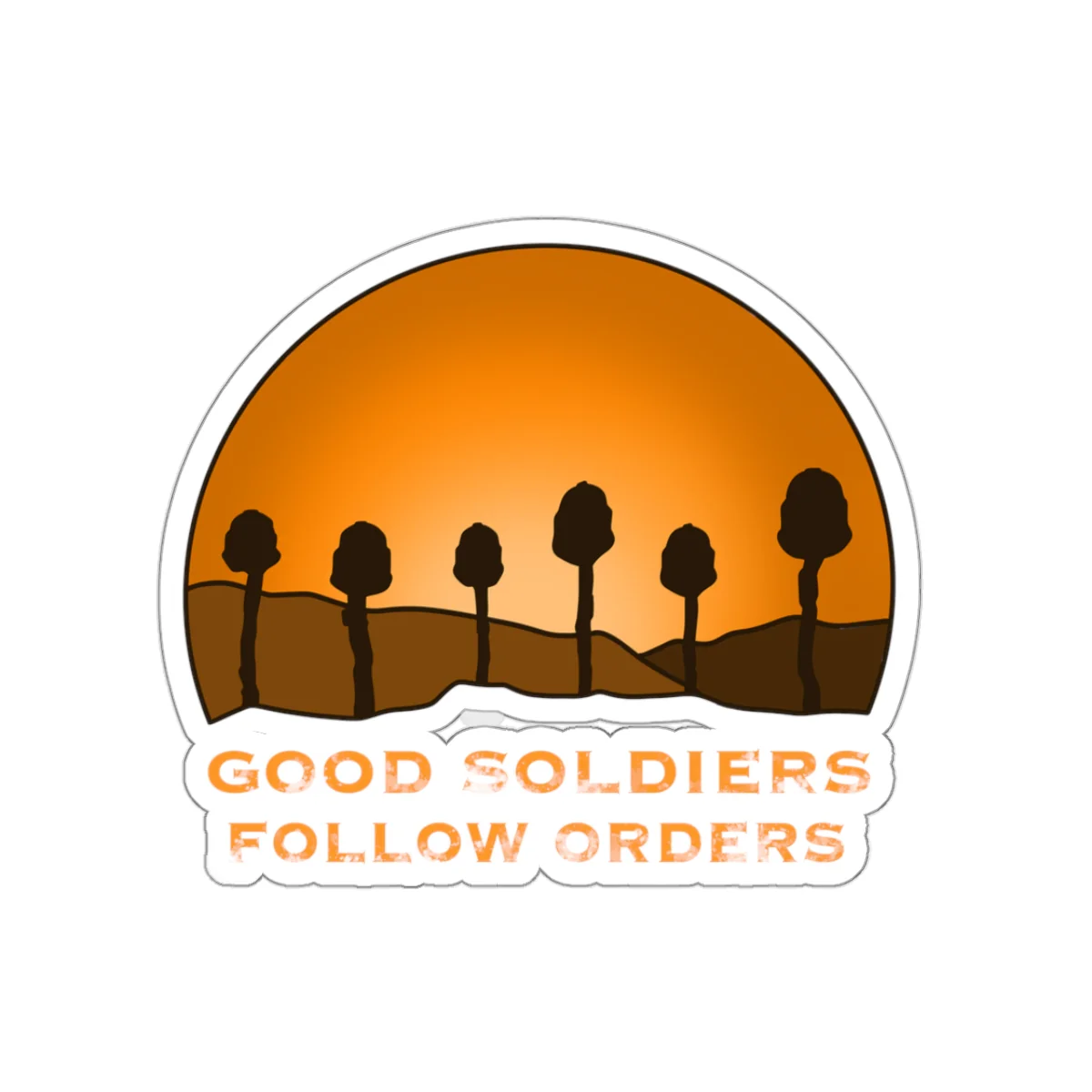 Good Soldiers Kiss Cut Stickers - Image 4