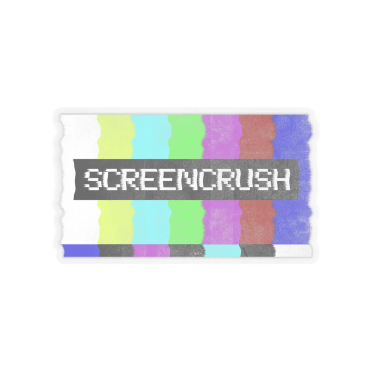 Screencrush Color Bars Kiss Cut Stickers - Image 3