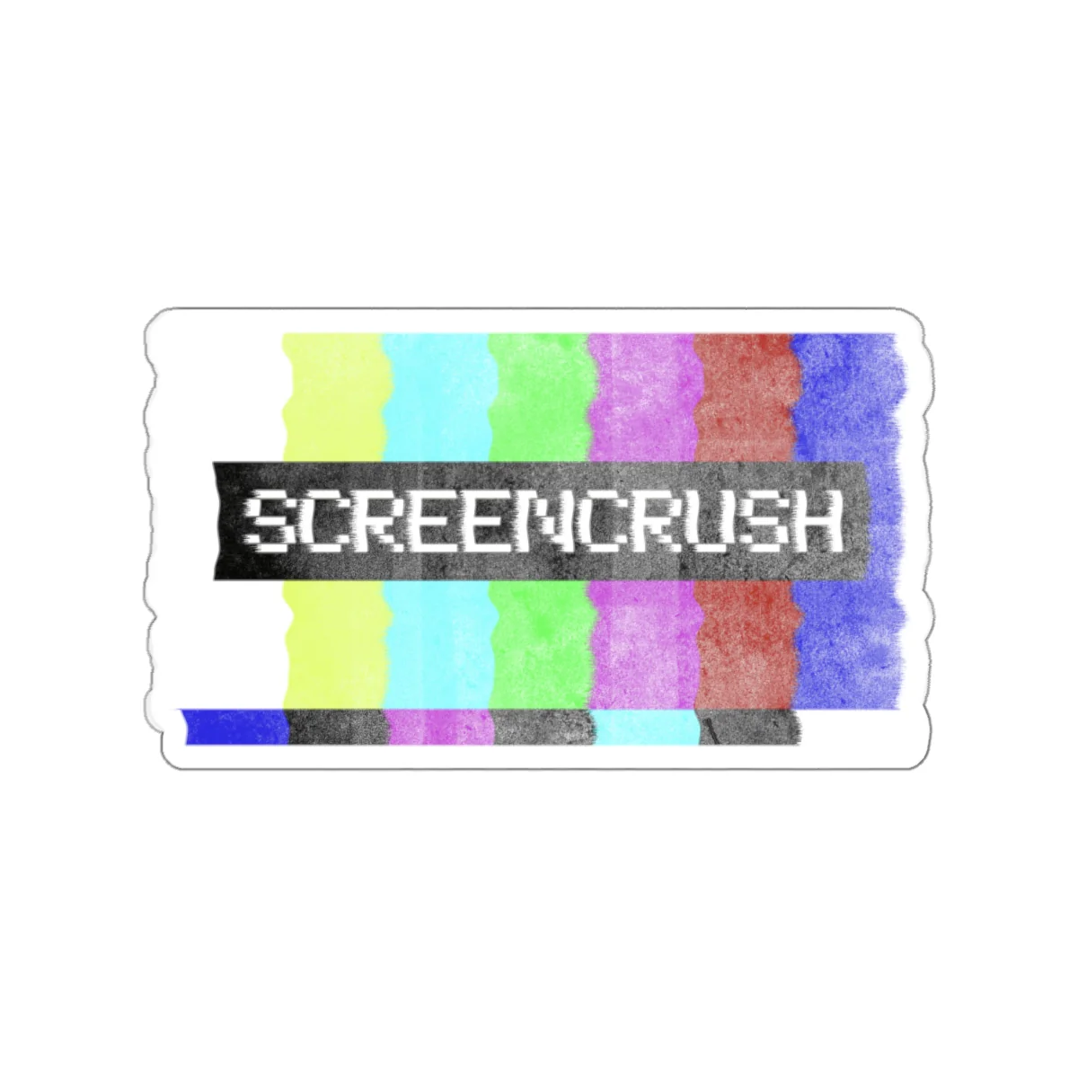 Screencrush Color Bars Kiss Cut Stickers - Image 8